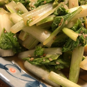 簡単おいしい☆山東菜のにんにく醤油炒め♪